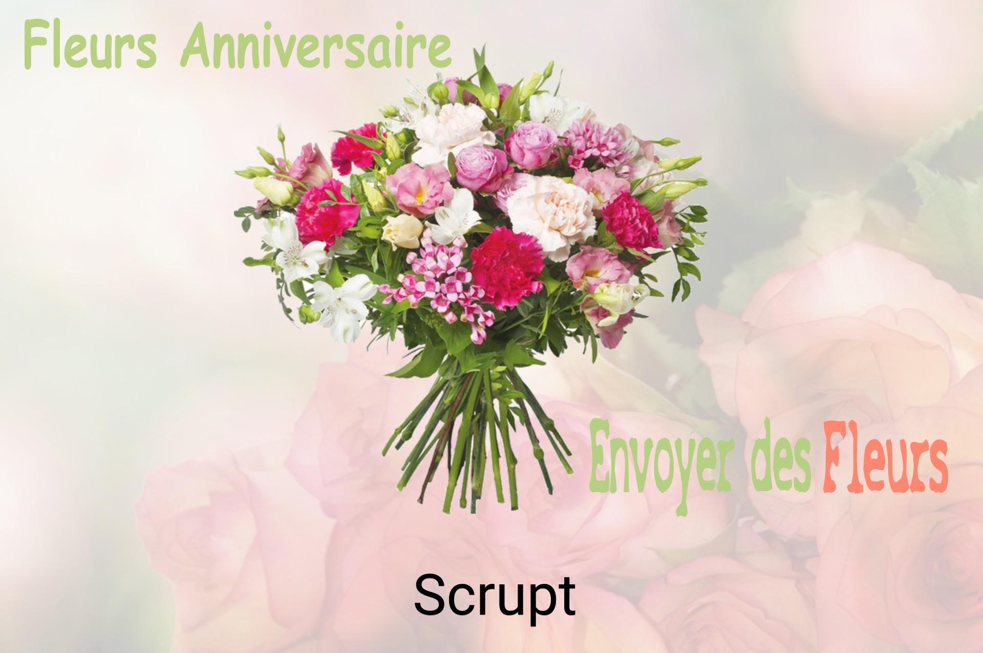 Bouquet de fleurs d’anniversaire livré à Scrupt