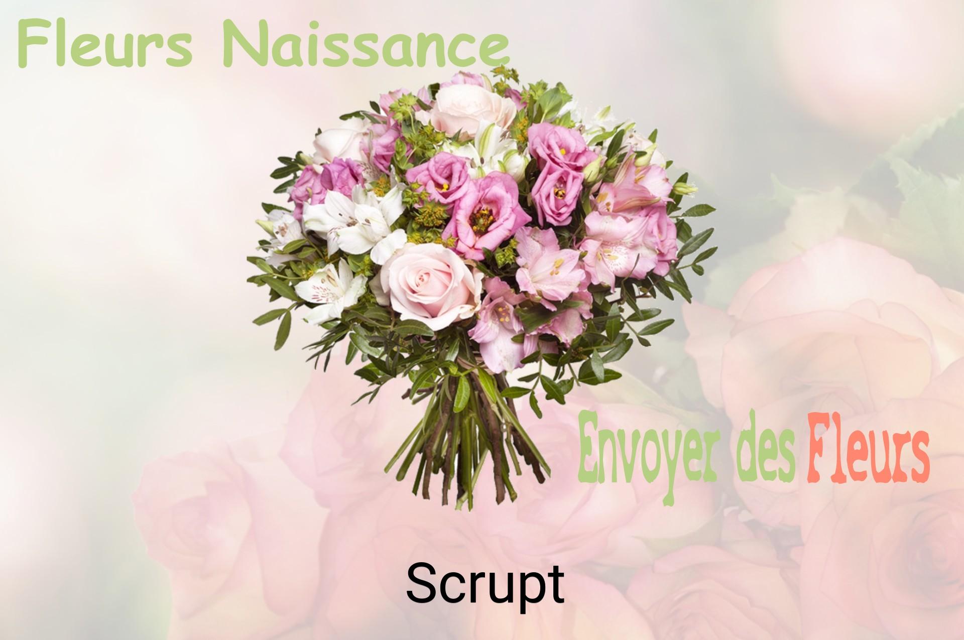 Bouquet de fleurs de naissance livré à Scrupt